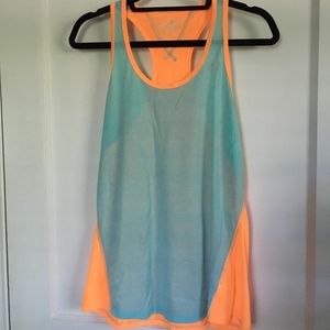 Marika tek Tank Top, Blue/Orange, Large, NWT